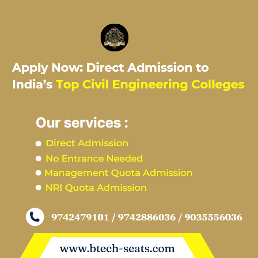 Apply Now: Direct Admission to India’s Top Civil Engineering Colleges