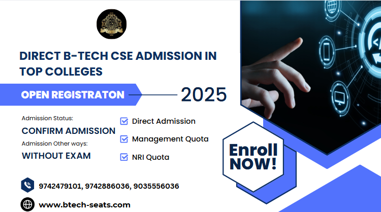 Direct BTech CSE Admission in Top Colleges