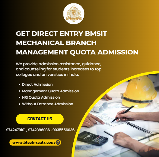 Get Direct Entry BMSIT Mechanical Branch Management Quota Admission.