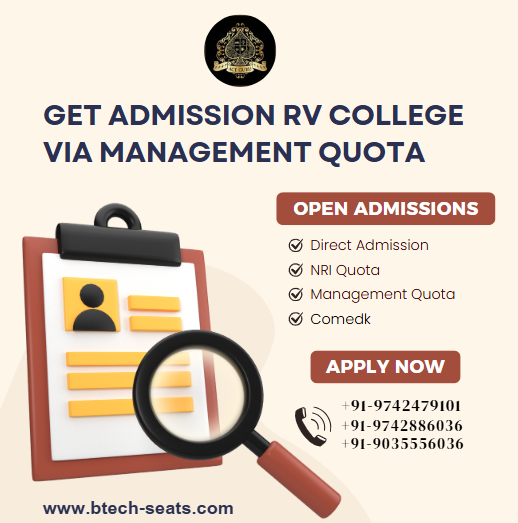 Get Admission RV College via Management Quota.