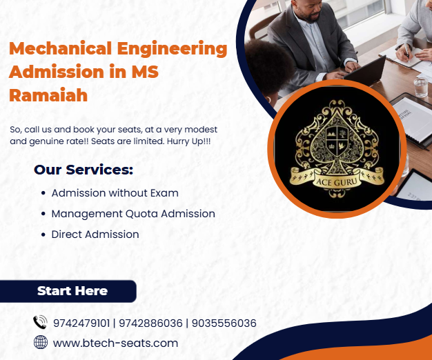Mechanical Engineering Admission in MS Ramaiah