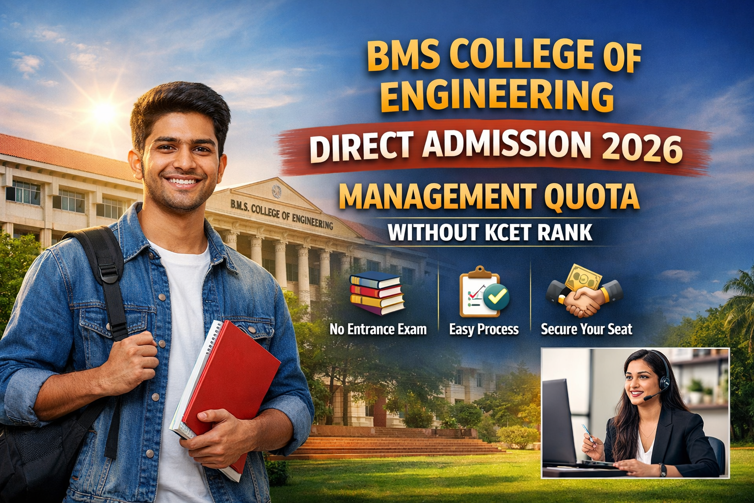 BMS College of Engineering Direct Admission 2026 – Management Quota Without KCET Rank Complete Guide