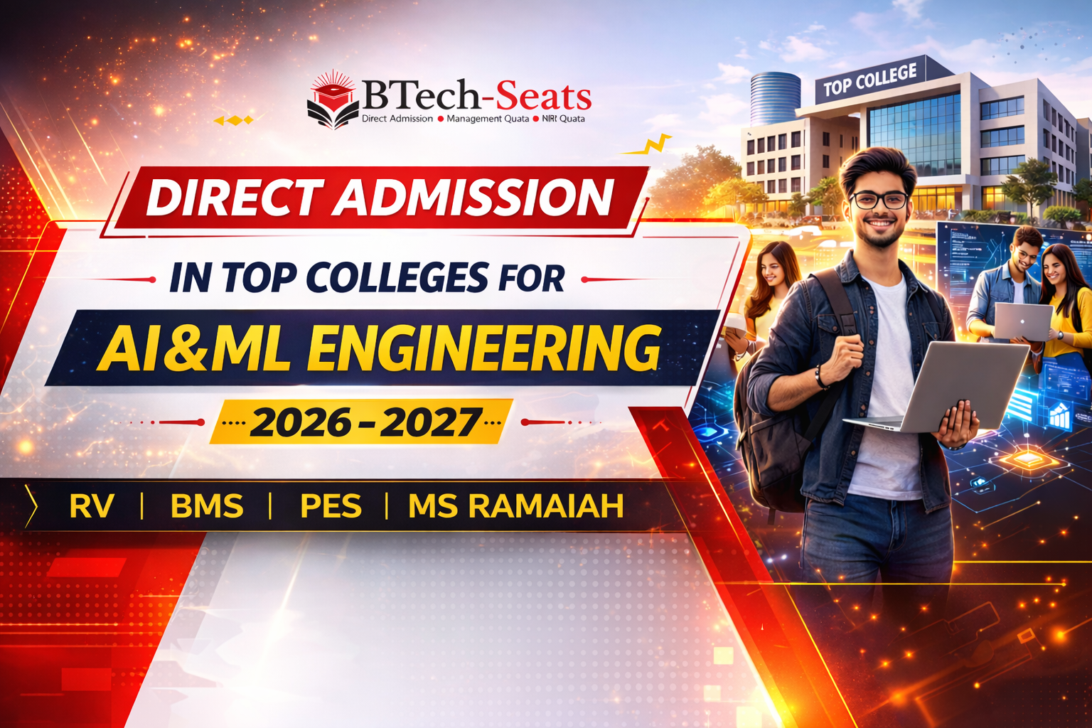 Direct Admission In Top Colleges For AI&ML Engineering