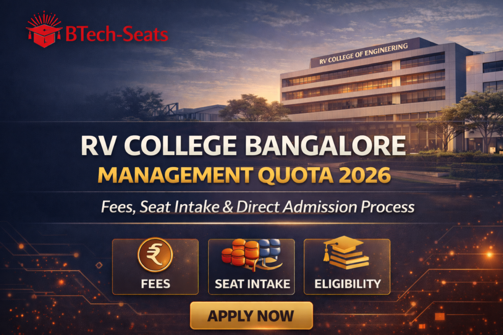  RV College Bangalore Management Quota 2026: Fees, Seat Intake & Direct Admission Process