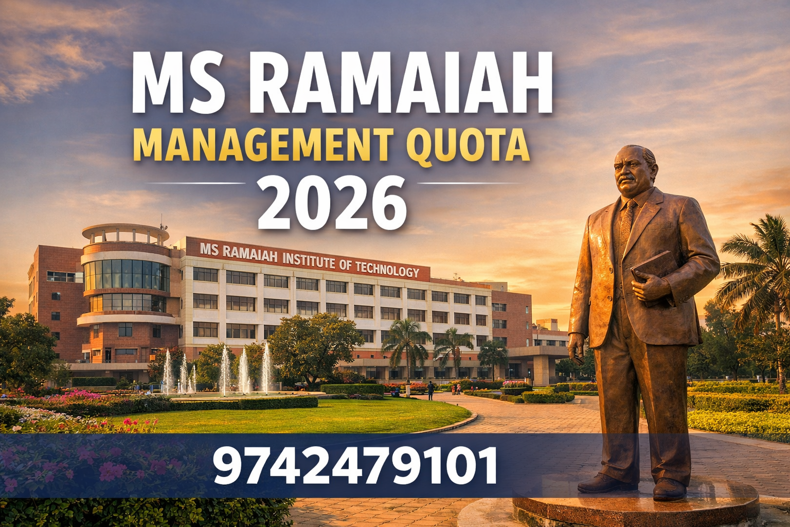 MS Ramaiah Management Quota 2026:Fees, Seats & Direct Admission