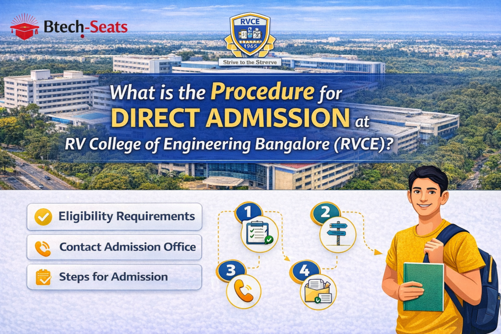 What is the Procedure for Direct Admission at RV College of Engineering Bangalore (RVCE)?