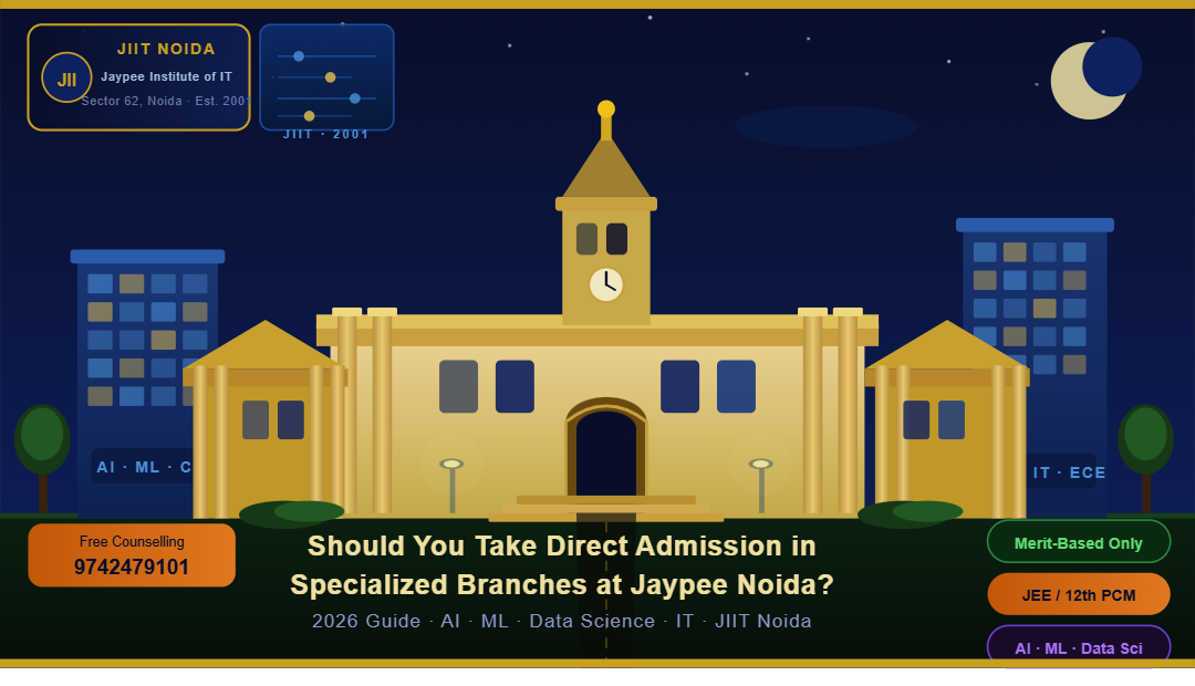 Should You Take Direct Admission in Specialized Branches in Jaypee Noida? (2026 Guide)