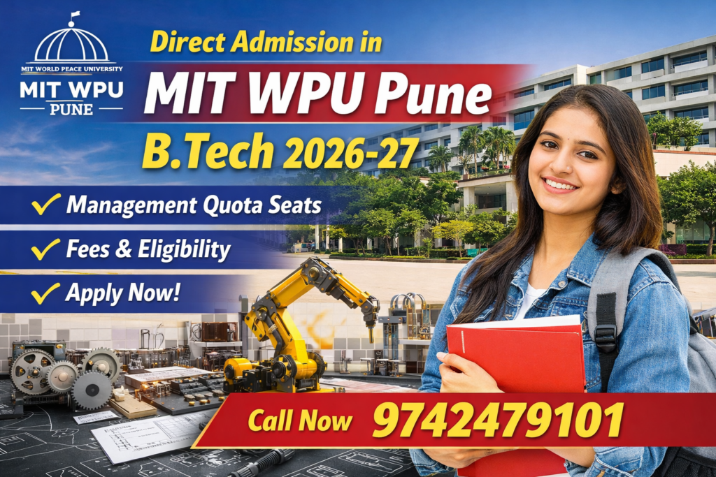 Direct Admission in MIT WPU Pune B.Tech 2026-27 –