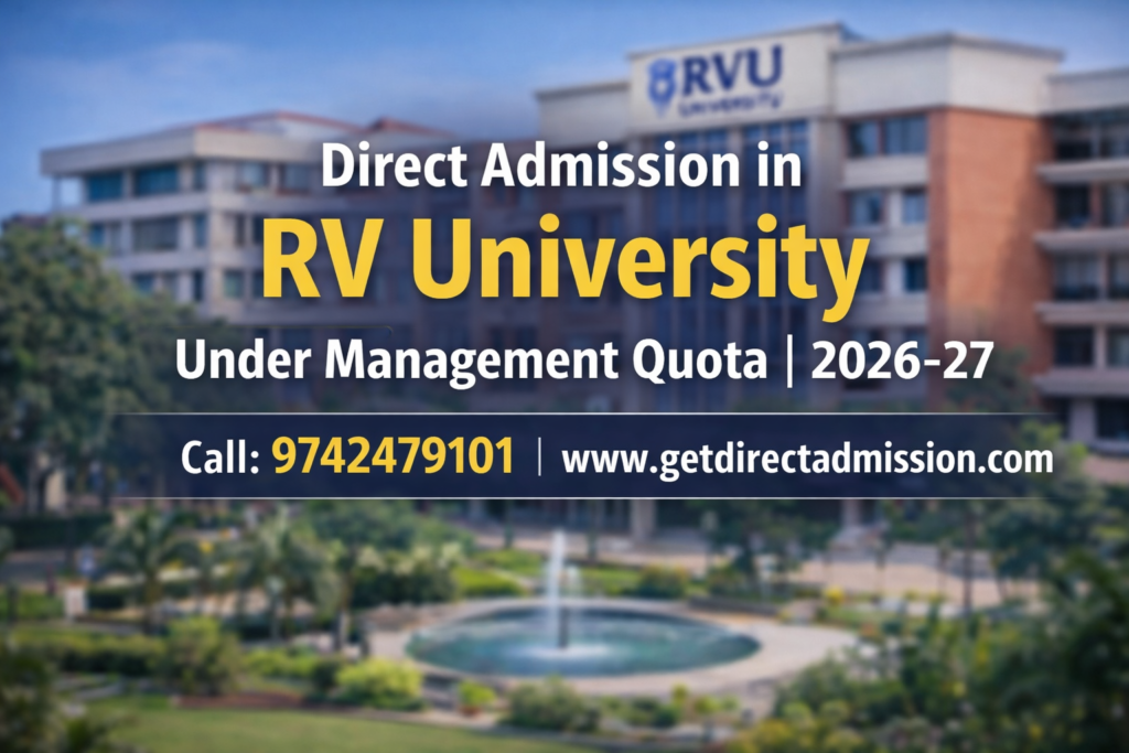 Direct Admission in RV University Under Management Quota | 2026-27