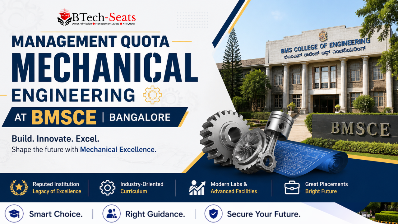 Management Quota Mechanical Engineering in BMSCE Bangalore