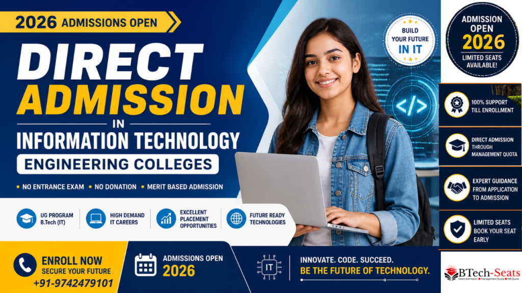 Direct Admission in Information Technology Engineering Colleges 2026